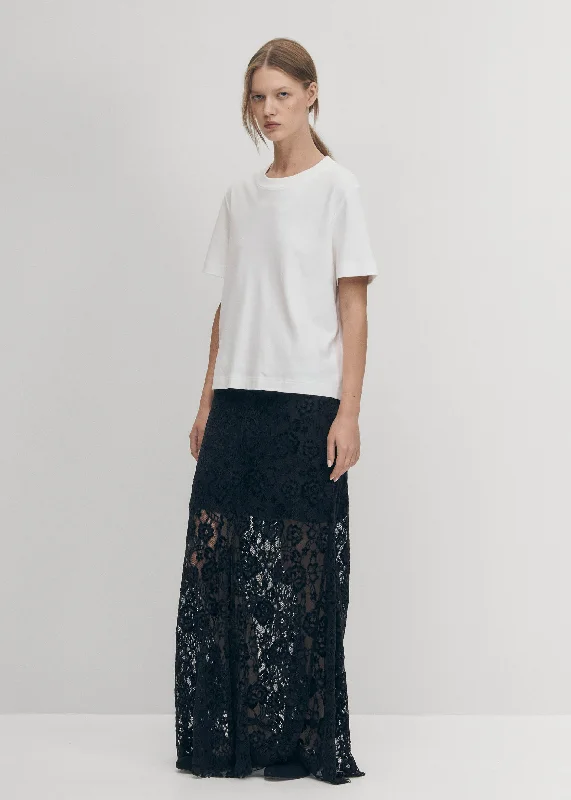 Bundi Lace Black Skirt linen skirt airy