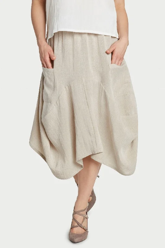 AASK12 - Bohemian Linen Skirt corduroy skirt cozy