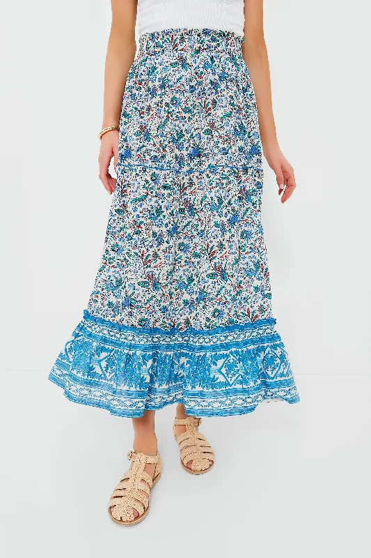 Cornflower Whimsy Prado Skirt breathable skirt fabric