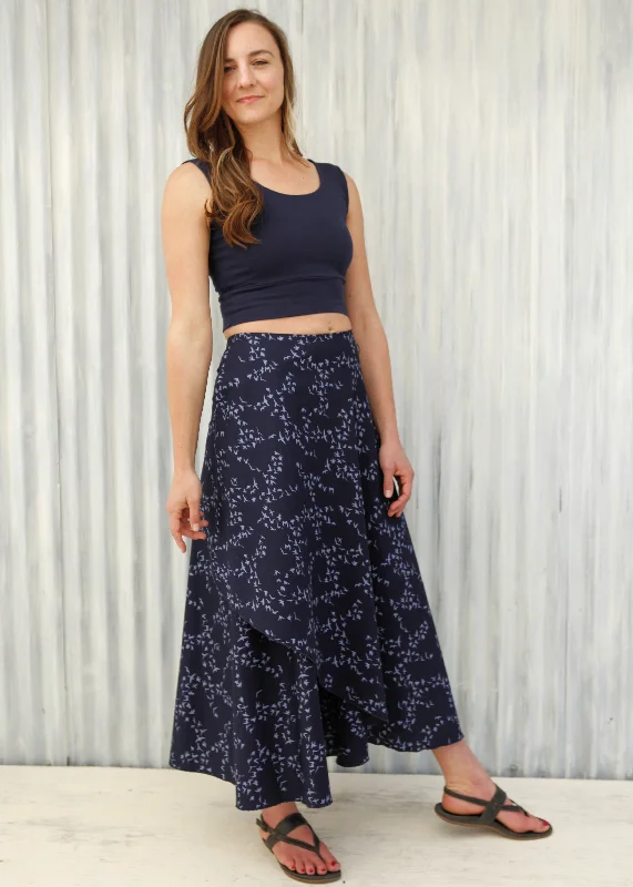 Sparrow Wrap Skirt (Custom Made) linen skirt relaxed