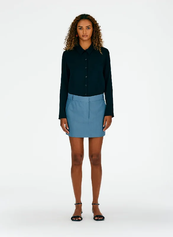 Fluid Suiting Mini Trouser Skirt tulle skirt dreamy