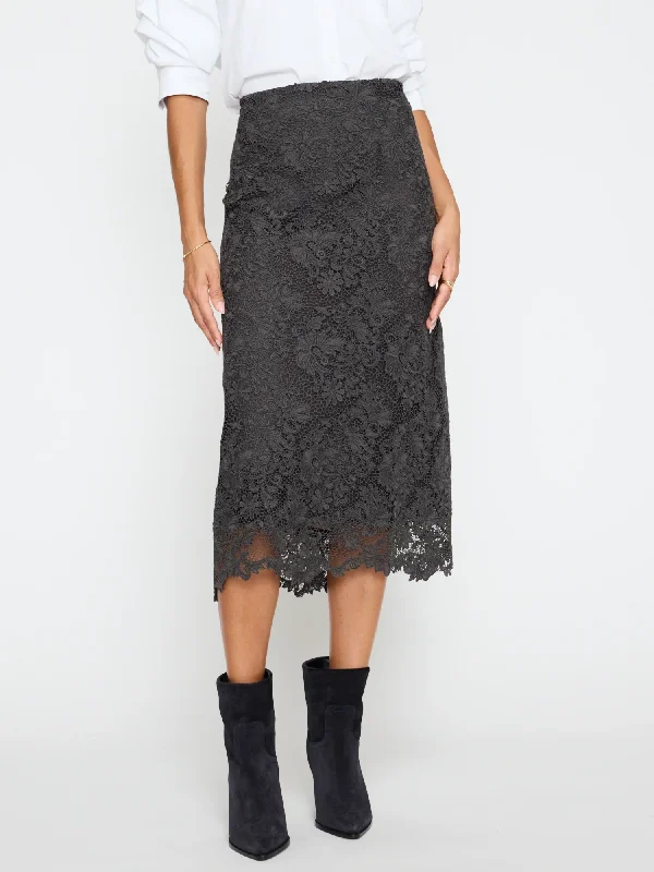 LCS4176h Brochu Walker Mara Lace Skirt belted skirt waist