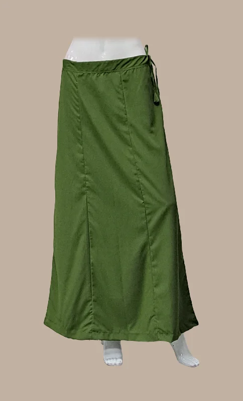 Olive Cotton Under Skirt boho skirt vibe