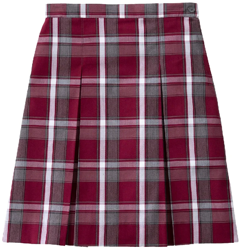 Plaid 54 Kick Pleat Skirt corduroy skirt durable